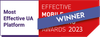 Most Effective UA Platform award winner from Effective Mobile Marketing Awrds 2023
